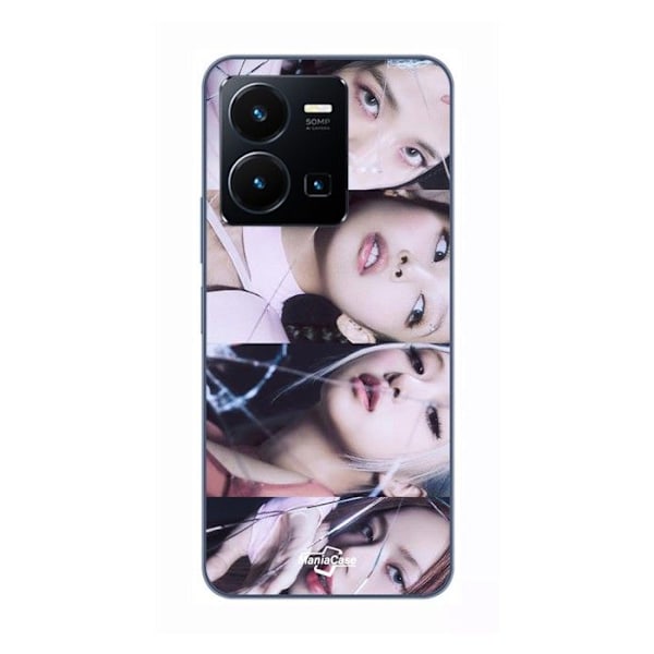 Coque för Vivo Y35 4G blackpink grupp lisa jennie jisoo rosé Maniacase SVART