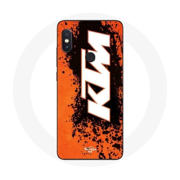 Mobilskal för Xiaomi Redmi Note 5 Pro KTM Logotyp vit på orange bakgrund