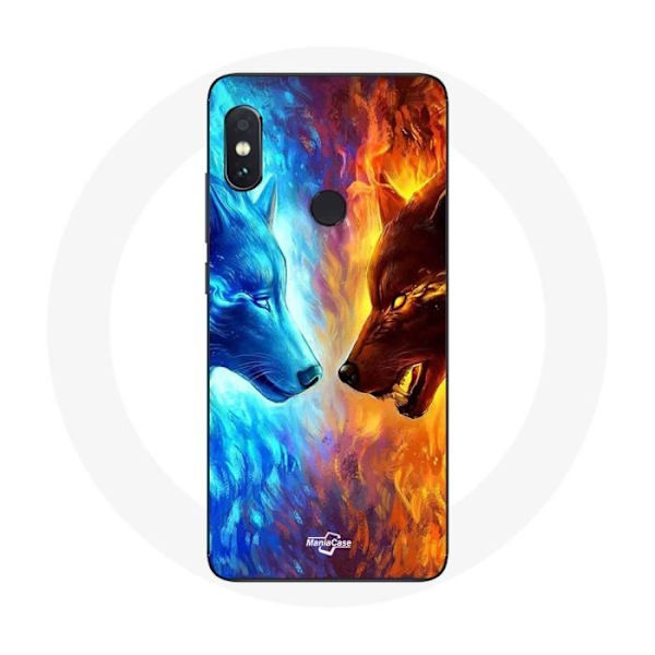 Fodral för Xiaomi Redmi Note 5 AI Dual Camera Is- och Eldvarg