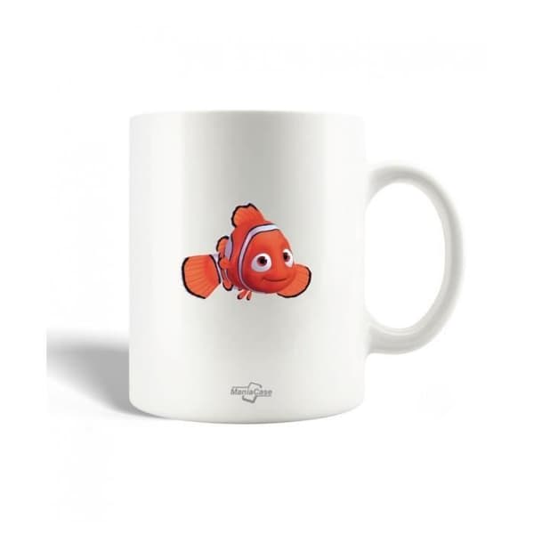 Mugg i keramik - Hitta Nemo - 30cl - Diskmaskinssäker - Vit - Rund