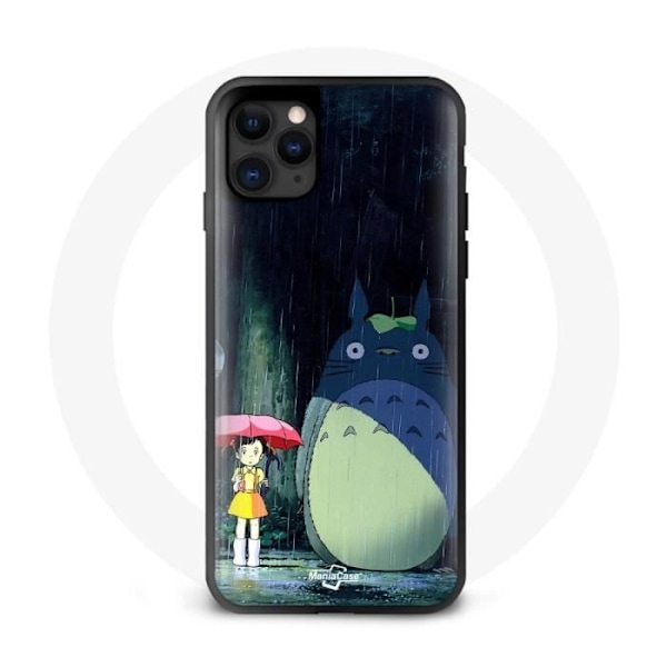 Coque Iphone 12 - Min granne Totoro - Silikon - Mjuk - Svart - Fantastisk Svart