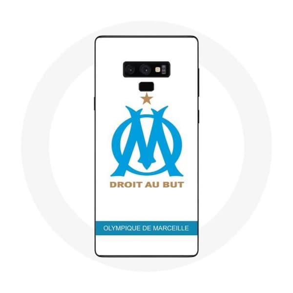 Cover til Samsung Galaxy Note 9 Olympique de Marseille Logo Hvid Baggrund
