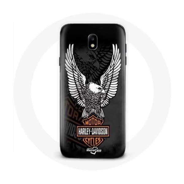 Coque - MANIACASE - Samsung Galaxy J5 2017 - Sort - Harley Davidson ørner logo - Hård