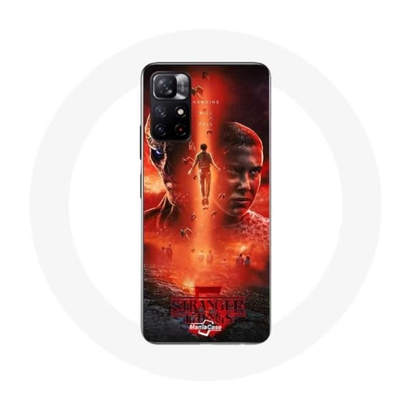 Coque - Maniacase - Xiaomi Redmi Note 11s 5G - Sort - Hård - Stranger Things Sæson 5
