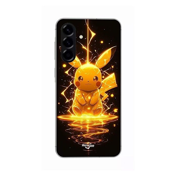 Coque - Maniacase - Galaxy A56 - Silikon - Mjuk - Pikachu Blixt Svart
