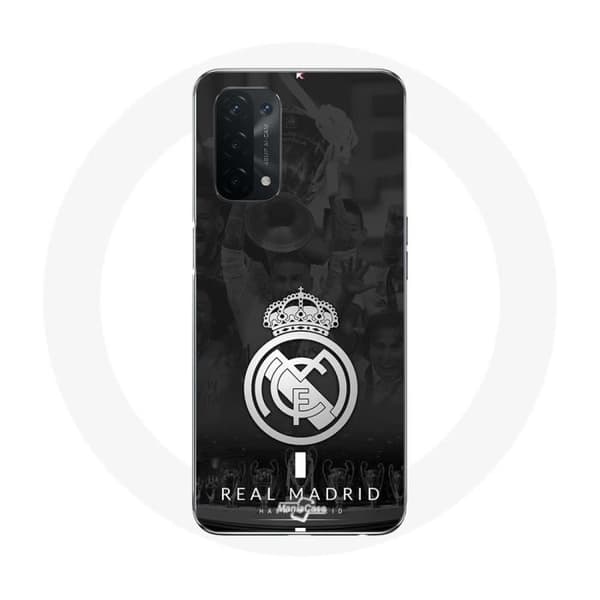Oppo A74 5G - Real Madrid - Harmaa Logo - Pehmeä - Urheilullinen - Unisex Grå