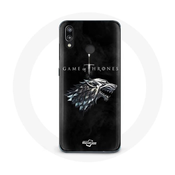 Skyddande skal - Huawei - P20 Lite - Game of Thrones - Stark-huset - Mjuk - Svart
