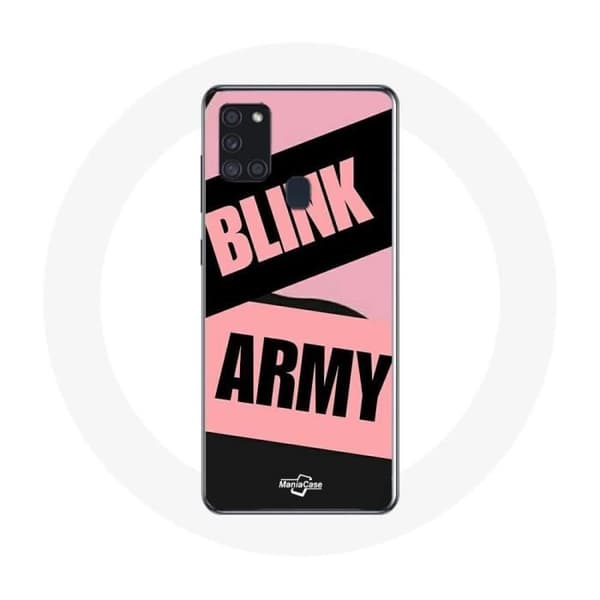 Coque для Samsung Galaxy A21S BTS ARMY и Blackpink Blink Розовый Черный