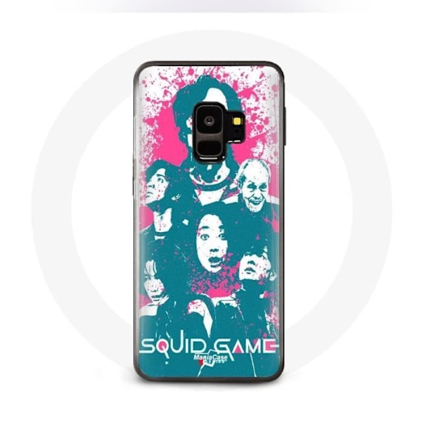 Coque för Samsung Galaxy S9 Squid Game Affisch karaktärer logotyp