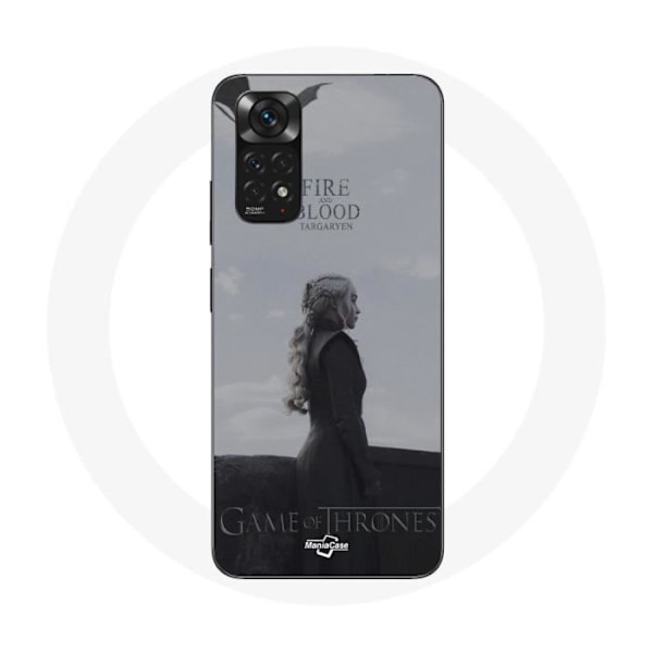 Coque för Xiaomi Redmi Note 11 4G Game of Thrones Säsong 8 Daenerys Targaryen eld och blod Tronen