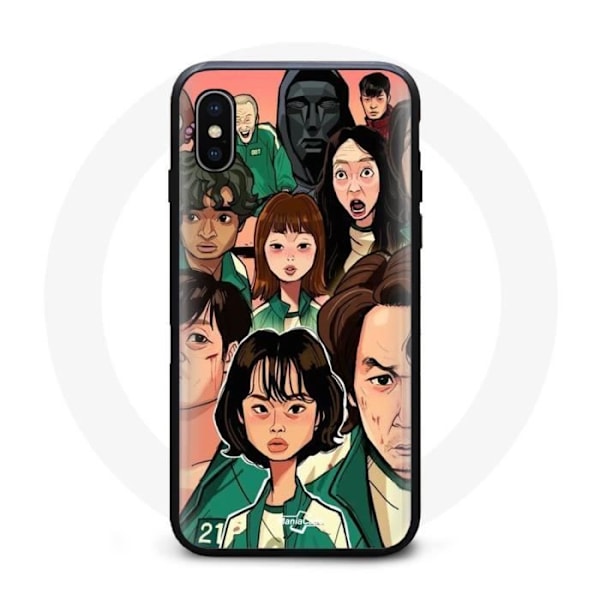 Coque Iphone XS Max Ansikten Squid Game