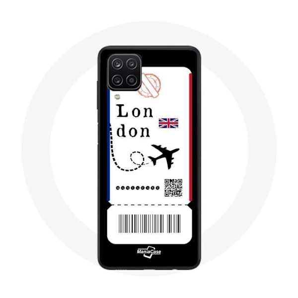 Coque - Samsung - Galaxy A12 - Flygbiljett London - Mjuk - Syntetiskt skydd