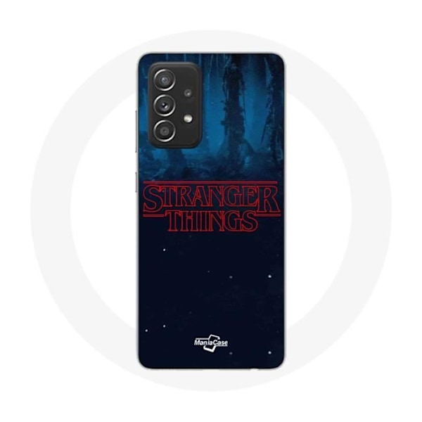 Coque för Samsung Galaxy A33 5G Stranger Things logotyp Blå bakgrund från säsong 2