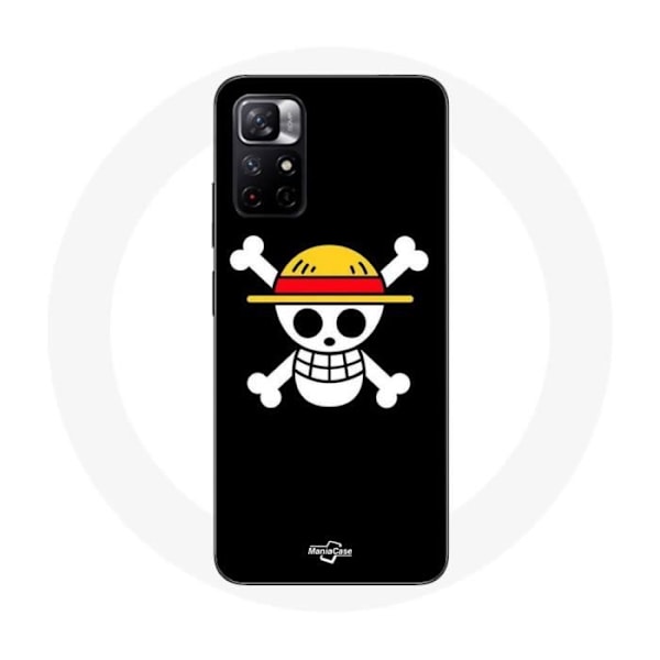 Coque Redmi Note 11 5G Flagga One Piece Pirate Rap och Straw Hat