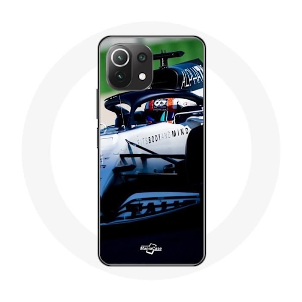 Coque för Xiaomi Mi 11 Lite Formule 1 Pierre Gasly F1-förare Vit