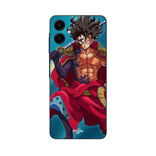 Mobilskal - Maniacase - Samsung Galaxy A06 - Silikon - Mjuk - One Piece Luffy Gear 5 Svart