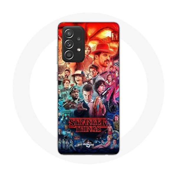 Coque för Samsung Galaxy A33 5G Stranger Things Teaser Säsong 4 Affisch Karaktärer Konst