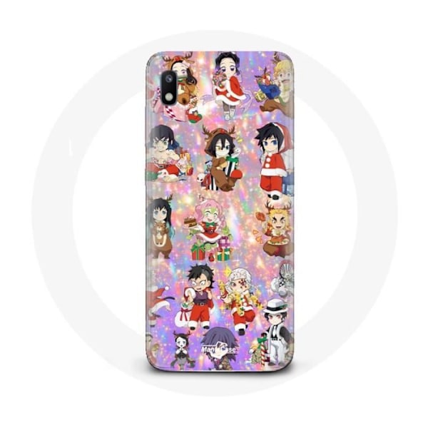 Coque för Samsung Galaxy A10 Demon Slayer god jul visa julklappen