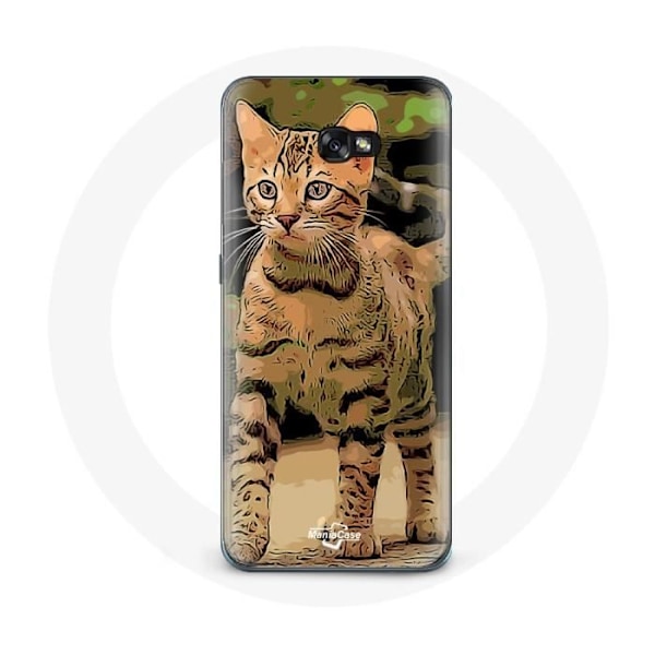 Coque för Samsung Galaxy A3 2017 Bengalras av kattteckningar
