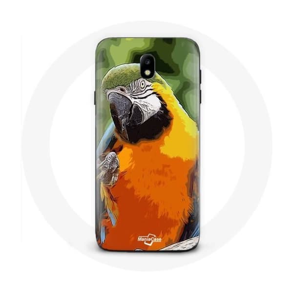 Coque pour Samsung Galaxy S4 Aras Papukaija Oranssi Vihreä