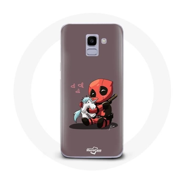 Coque för Samsung Galaxy A8 2018 DeadPool Unicorn Licorne