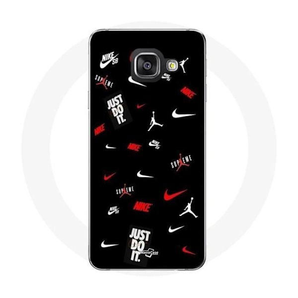 Coque - Maniacase - Samsung Galaxy A3 2017 - Nike Jordan - Silikon - Mjuk svart