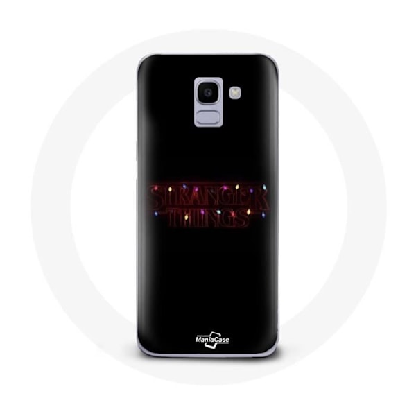 Skr case för Samsung Galaxy A6 2018 Stranger Things Affisch Logotyp God Jul