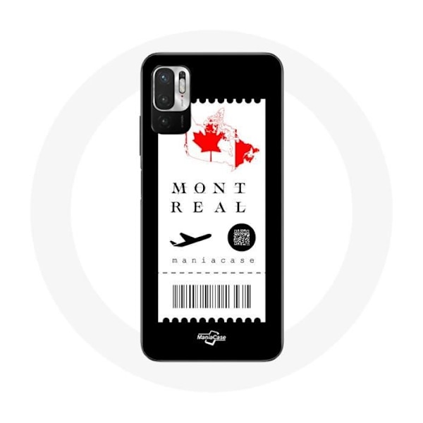 Coque för Xiaomi Redmi Note 10T 5G Flygbiljett Montréal Kanada