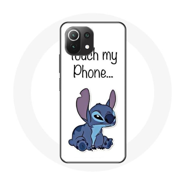 Coque för Xiaomi Mi 11 Lite Lilo och Stitch söt Vit bakgrund