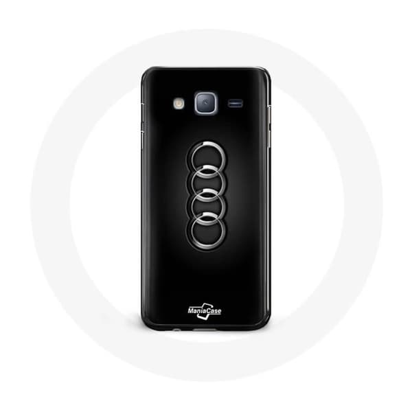 Samsung Galaxy A3 Audi Logo - musta keskiöpeite kotelo
