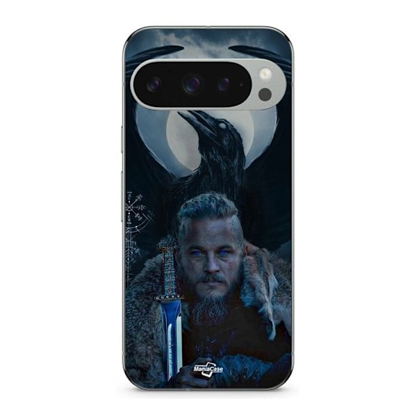 Coque - MANIACASE - Google Pixel 9 Pro - Silikon - Svart - Mönster Korp Svart