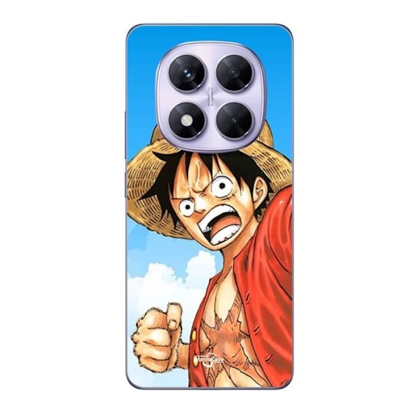 Coque - Maniacase - Xiaomi Redmi Note 14 Pro 5G - Blød - Sort - Monkey D Luffy