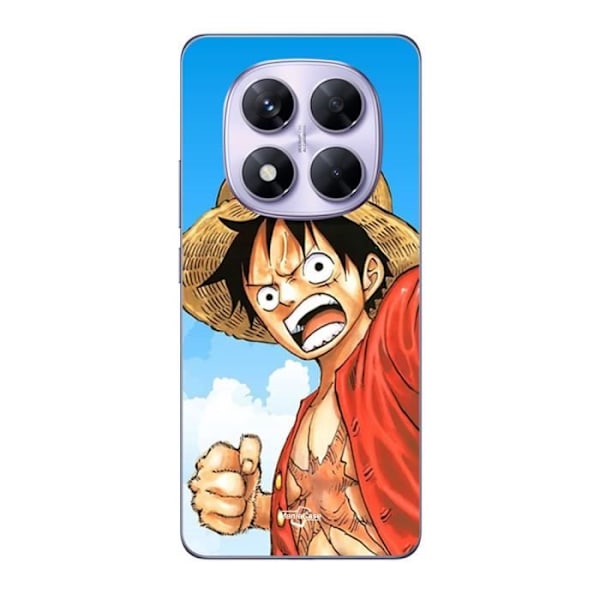 Coque - Maniacase - Xiaomi Redmi Note 14 Pro 5G - Flexibel - Svart - Monkey D Luffy