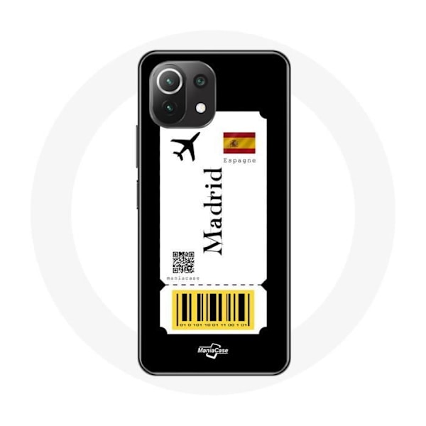 Coque - Xiaomi - Mi 11 Lite - Mjuk - Flygbiljett Madrid Spanien - Skydd