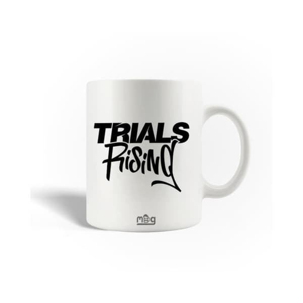 Mugg - MANIACASE - Trials Rising - Keramik - Svart - 30cl - Diskmaskinssäker