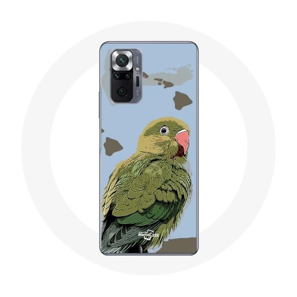 Fodral för Xiaomi Redmi Note 10 Pro Parakiter Fåglar grön