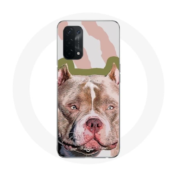 Coque för Oppo A54 5G Brun Pitbull Hund
