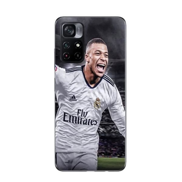 Coque - MANIACASE - POCO M4 PRO 5G - Kylian Mbappe - Grå - Fleksibel Svart