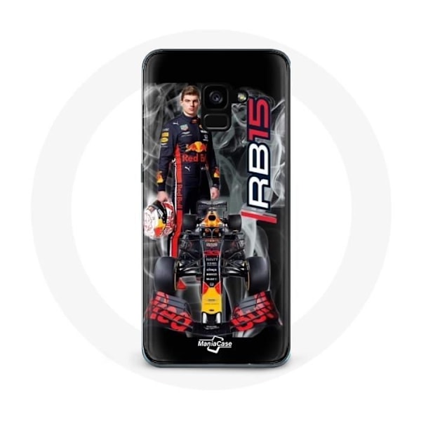 Coque för Samsung Galaxy A8 Plus Formel 1 Max Verstappen F1-förare Red Bull 15