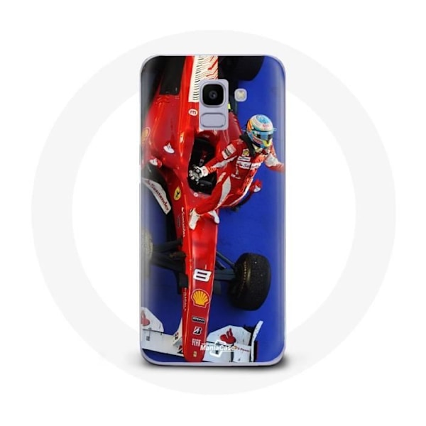 Skydd för Samsung Galaxy A6 2018 Formel 1 Fernando Alonso F1-förare Röd