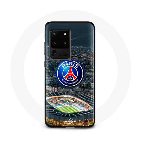 Coque - PSG - Samsung Galaxy S20 Ultra - Mjuk - Vit - Mönster av Eiffeltornet