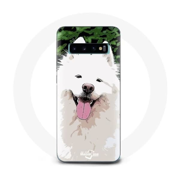 Cover til Samsung Galaxy S10 Edge Samoyed Hvid Race af hunde
