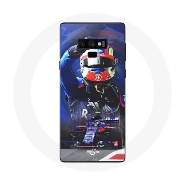 K case för Samsung Galaxy Note 9 Formel 1 Pierre Gasly F1-förare Röd Blå