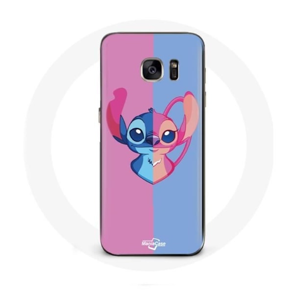 Coque för Samsung Galaxy S6 edge Stitch och angel blå rosa