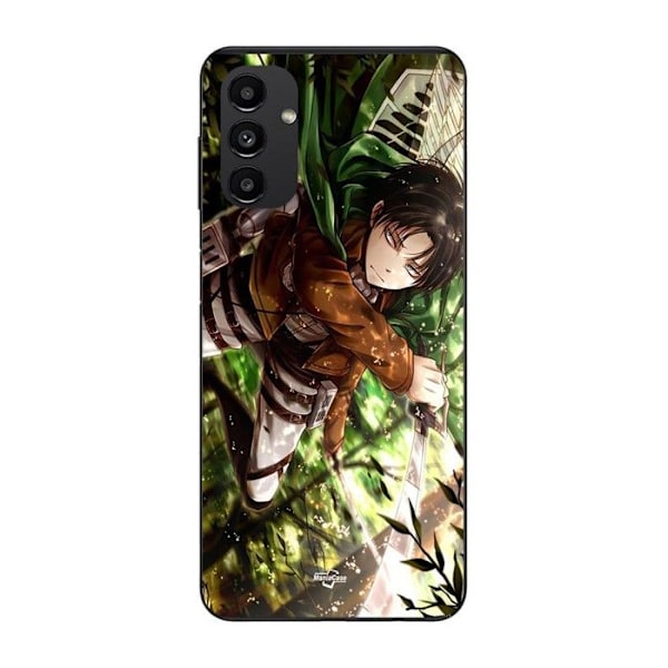 Coque Maniacase för Samsung Galaxy A13 5G Attack on Titan Levi Ackerman Svart