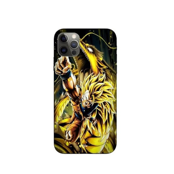 Coque maniacase för Iphone 12 Pro Son Goku Super Saiyan SSJ3 Attack punkt Dragon
