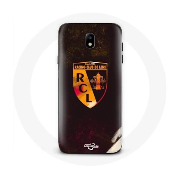 Coque - Maniacase - Samsung Galaxy J5 2017 - Mjuk - Svart - Rcl-lins orange på svart bakgrund svart