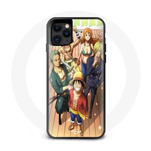 Coque för iPhone 11 - One Piece - Luffy - Mjuk - Manga - Vit