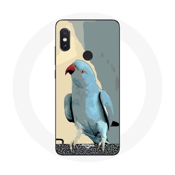 Cover - Xiaomi - Redmi Note 5 Pro - Blød - Parakitter - Blå Blå
