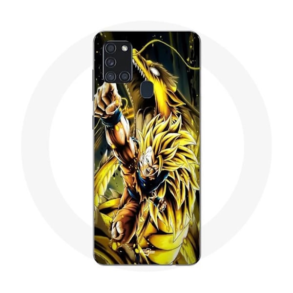 Coque Maniacase för Samsung Galaxy A21s Son Goku Super Saiyan SSJ3 Dragon Attack